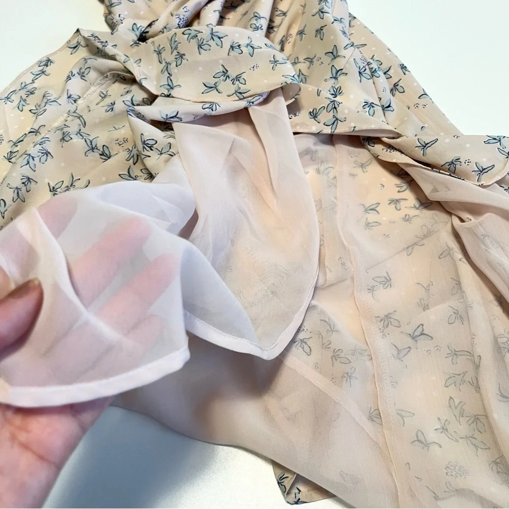 Lulu's Pink Floral Midi Dress - Picture 13 of 14